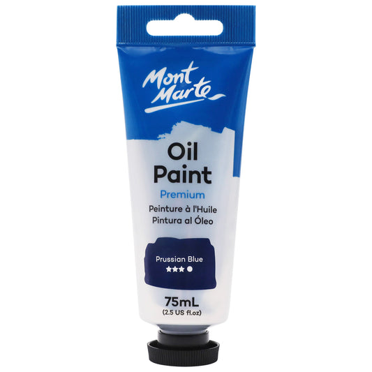 Mont Marte Oil Paint 75ml Tube- Prussian Blue