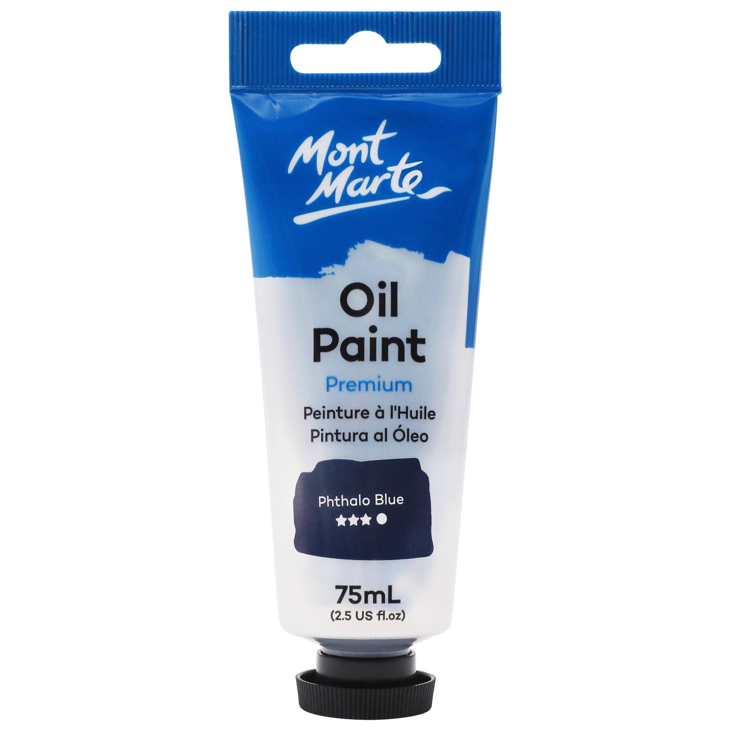 Mont Marte Oil Paint 75ml Tube- Phthalo Blue