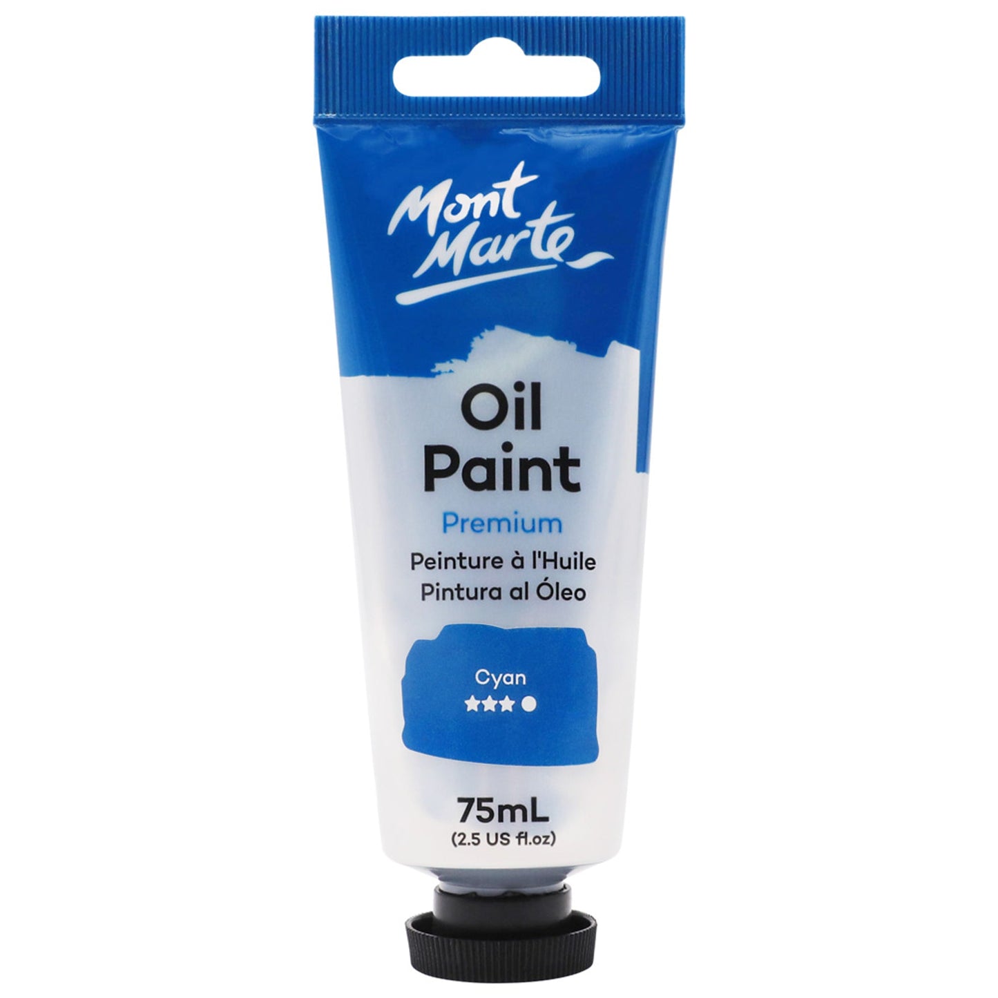Mont Marte Oil Paint 75ml Tube- Cyan