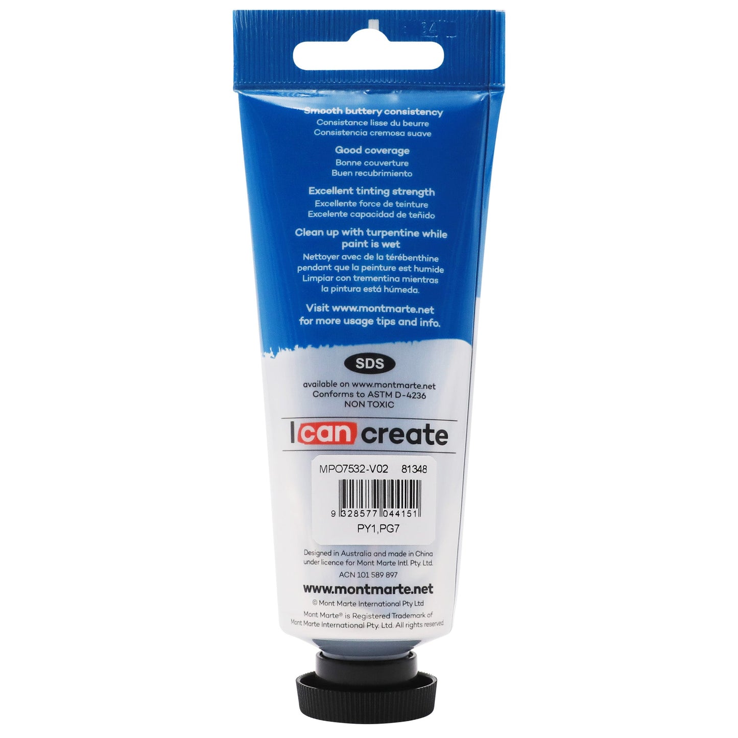 Mont Marte Oil Paint 75ml Tube- Olive Green