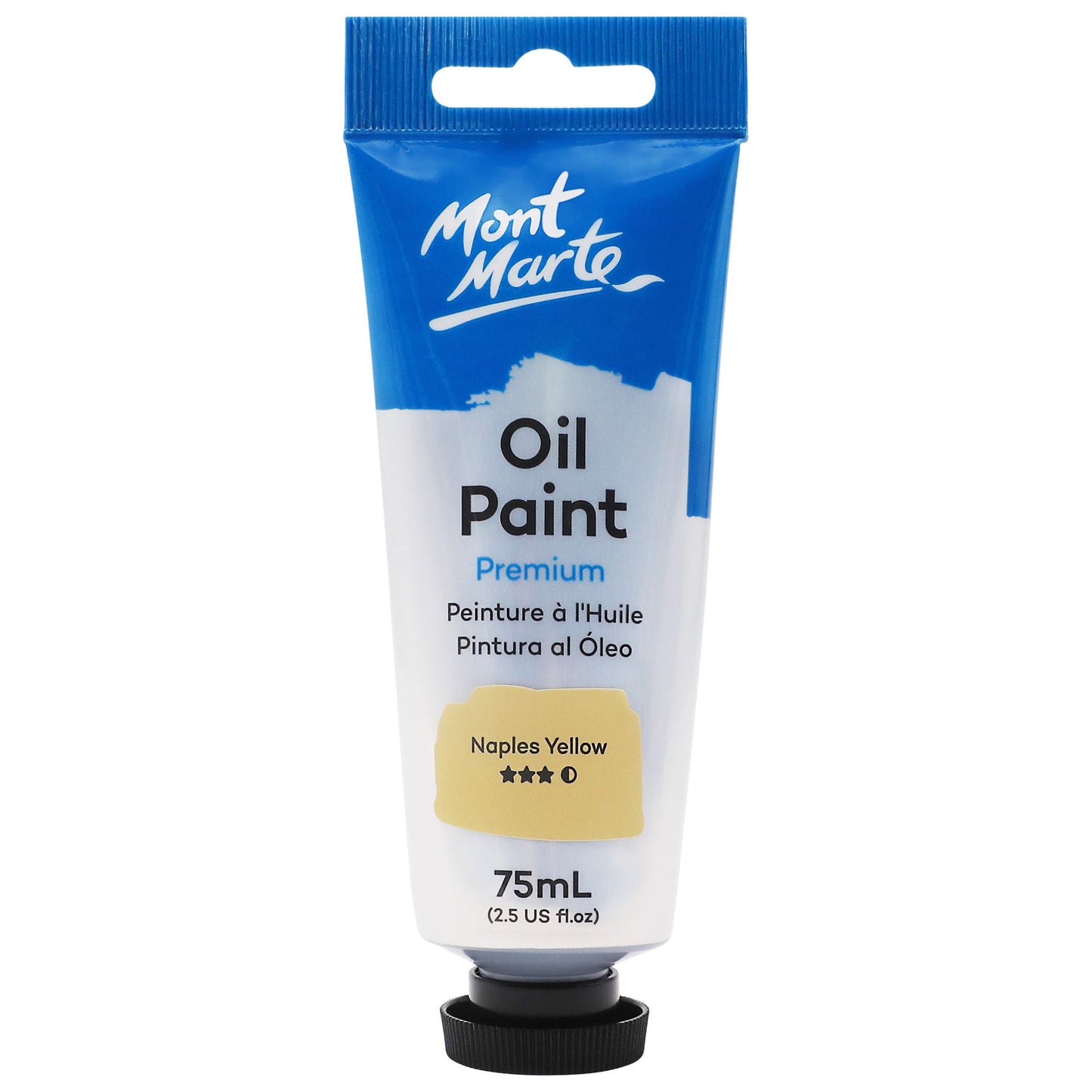 Mont Marte Oil Paint 75ml Tube- Naples Yellow