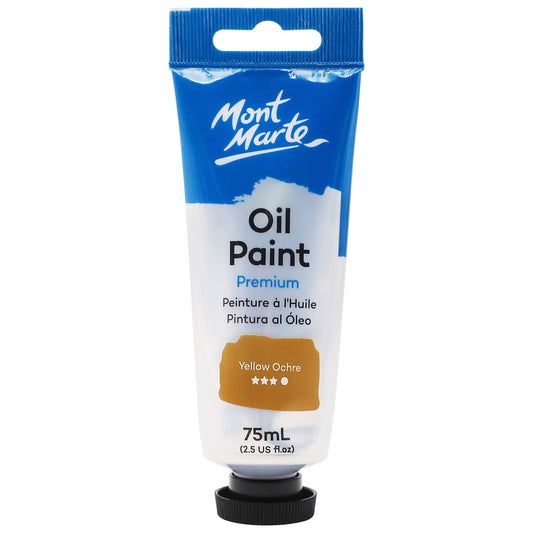 Mont Marte Oil Paint 75ml Tube- Yellow Ochre