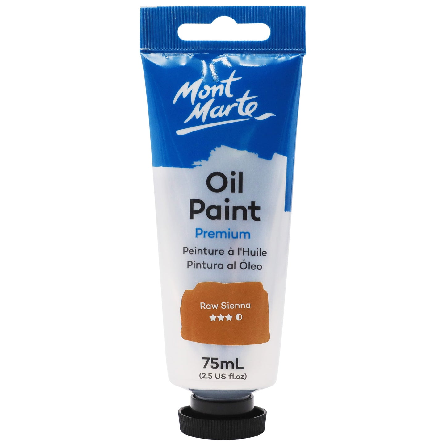 Mont Marte Oil Paint 75ml Tube- Raw Sienna