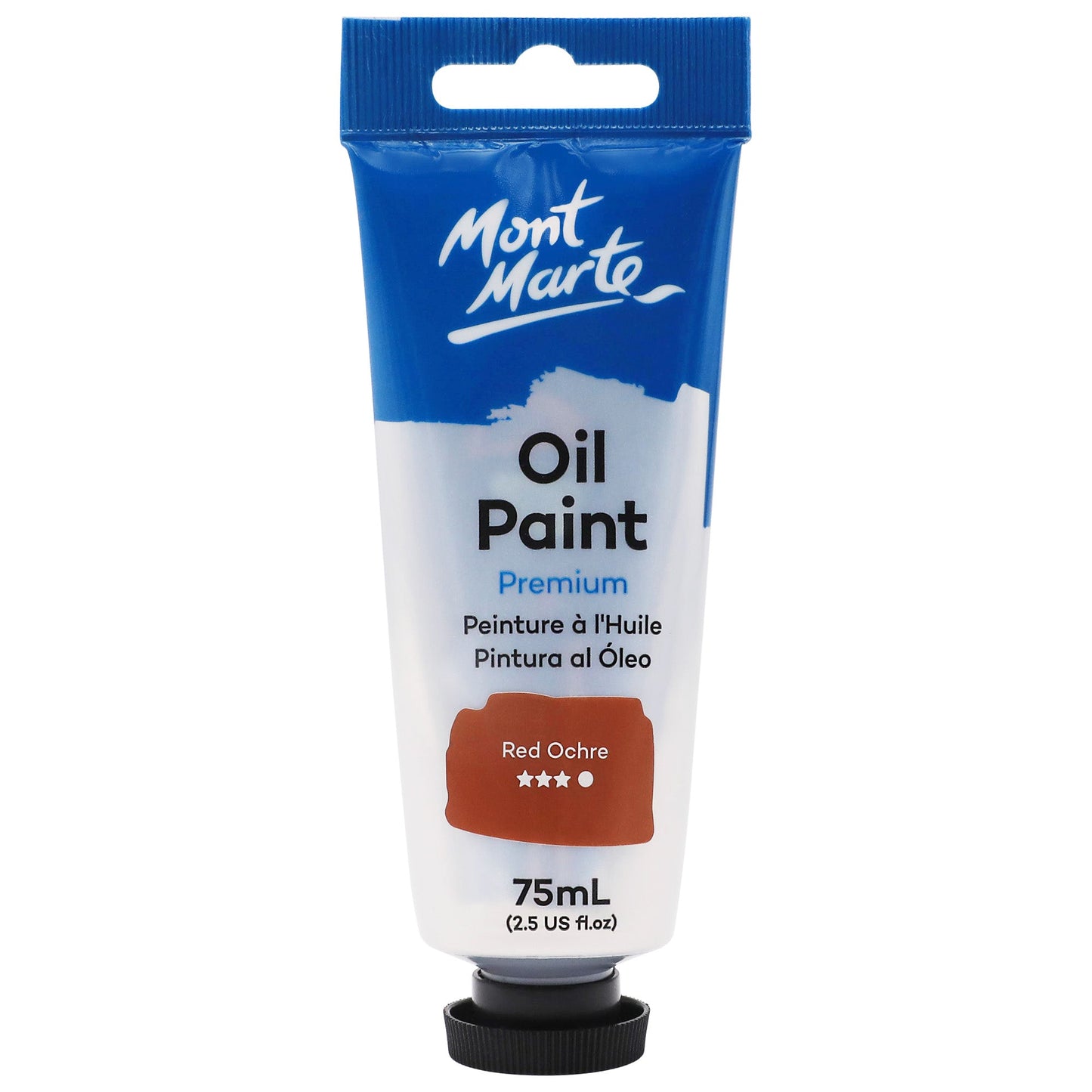Mont Marte Oil Paint 75ml Tube- Red Ochre