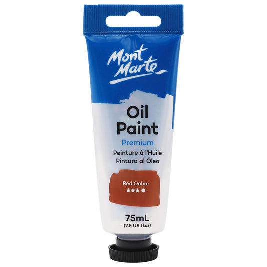 Mont Marte Oil Paint 75ml Tube- Red Ochre