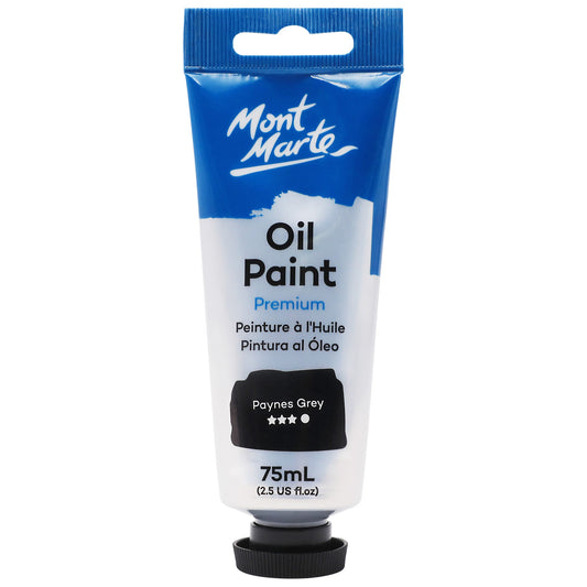 Mont Marte Oil Paint 75ml Tube- Paynes Grey