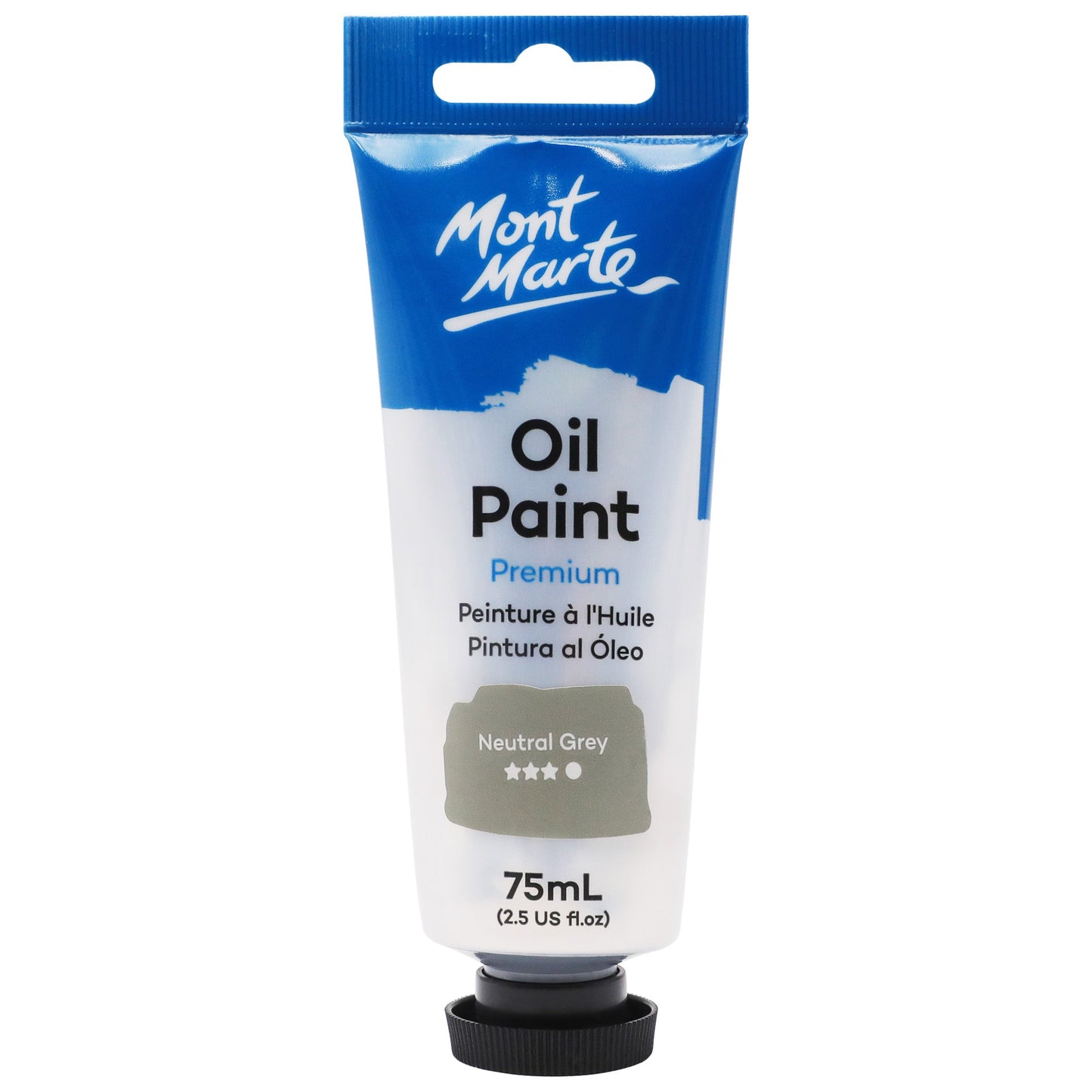 Mont Marte Oil Paint 75ml Tube- Neutral Grey