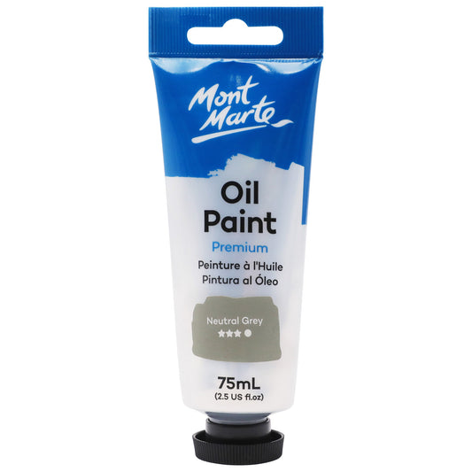 Mont Marte Oil Paint 75ml Tube- Neutral Grey