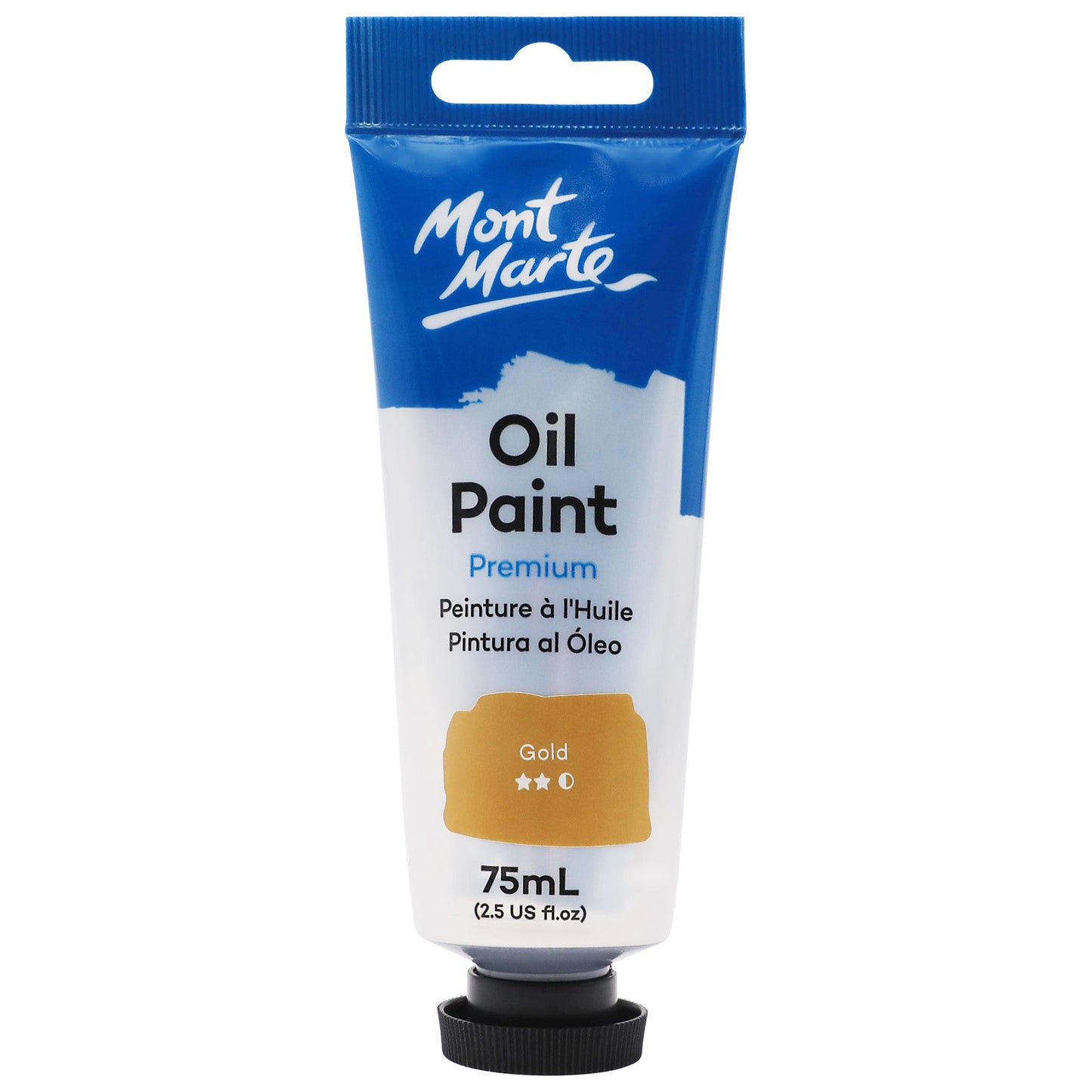 Mont Marte Oil Paint 75ml Tube- Gold