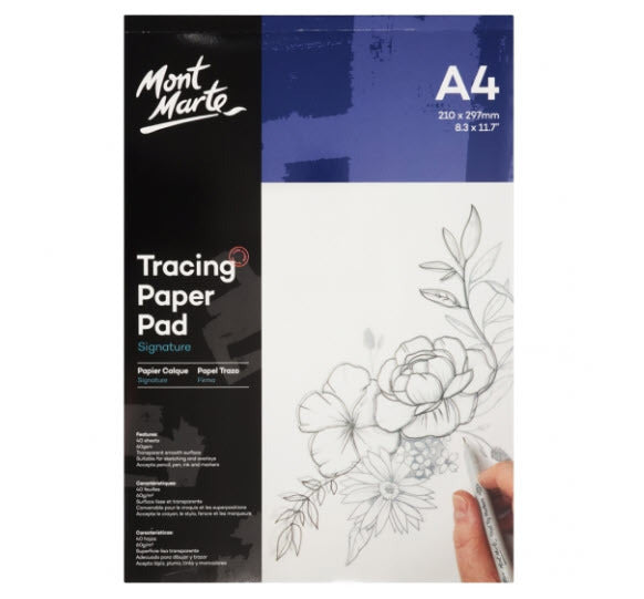Mont Marte A4 Tracing Pad 40 sheet