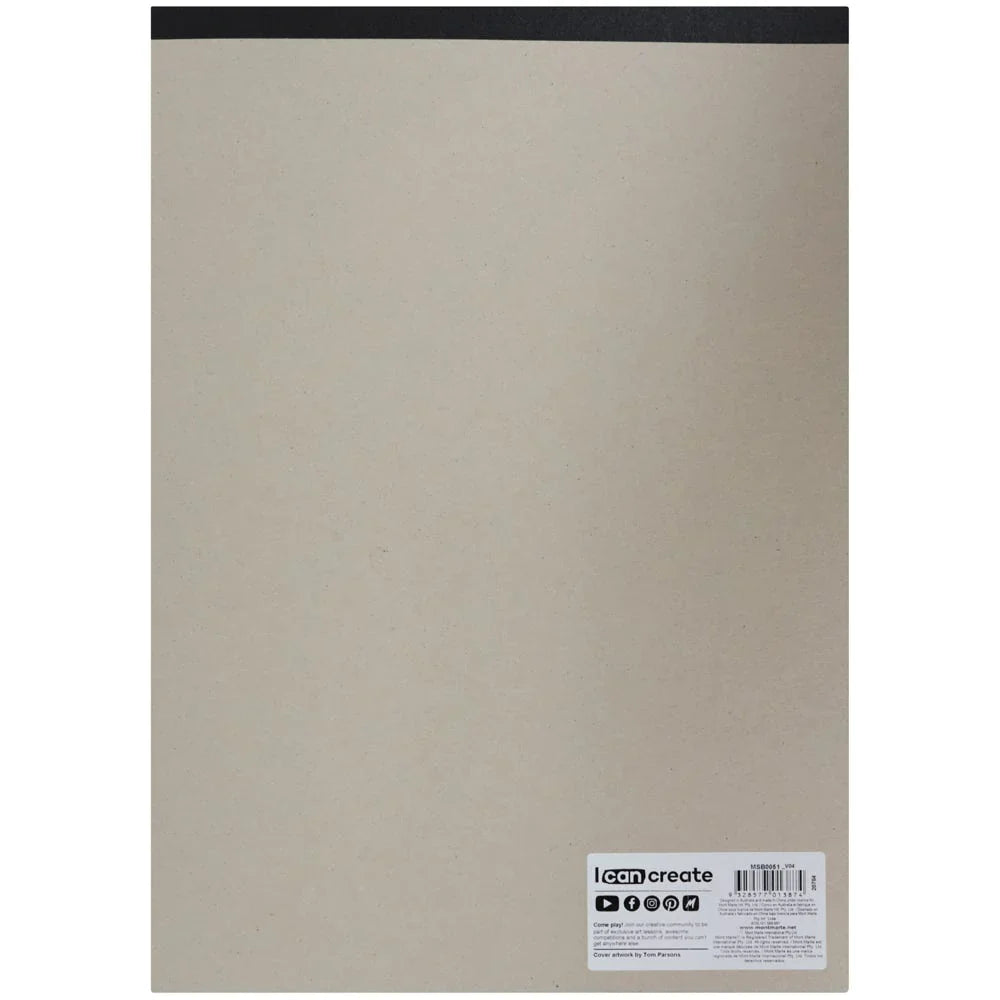 Mont Marte Pastel Pad Acid Free 4 Colour A3 180gsm 12 Sheet