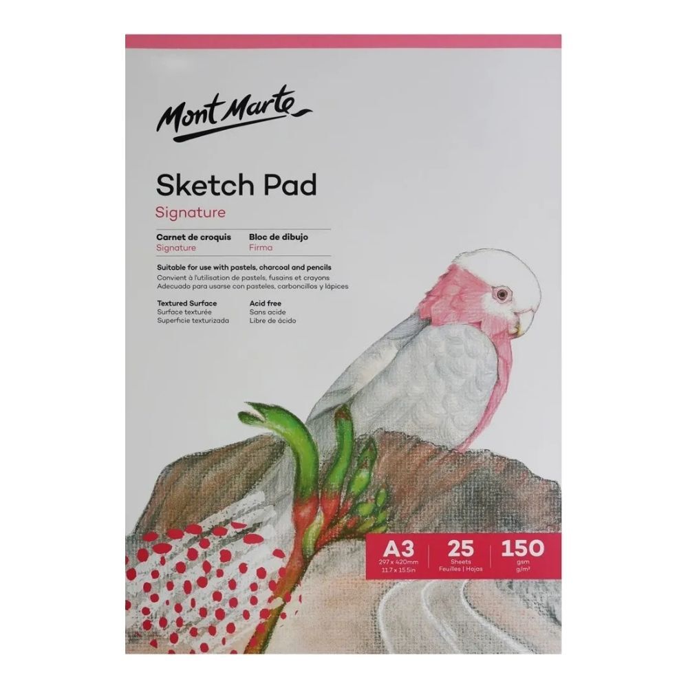 Mont Marte A3 Sketch Pad 150gsm 25 sheet