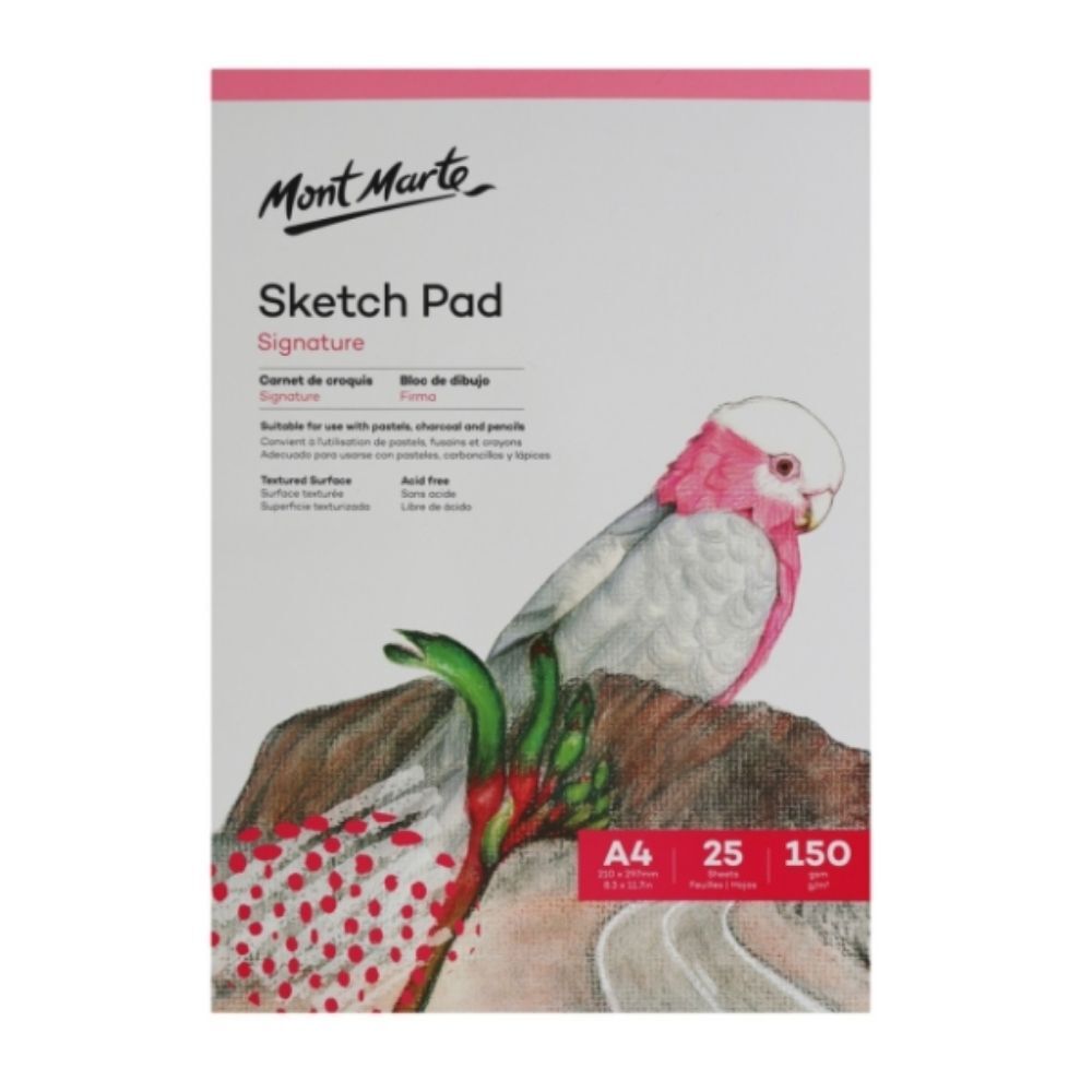 Mont Marte A4 Sketch Pad 150gsm 25 sheet