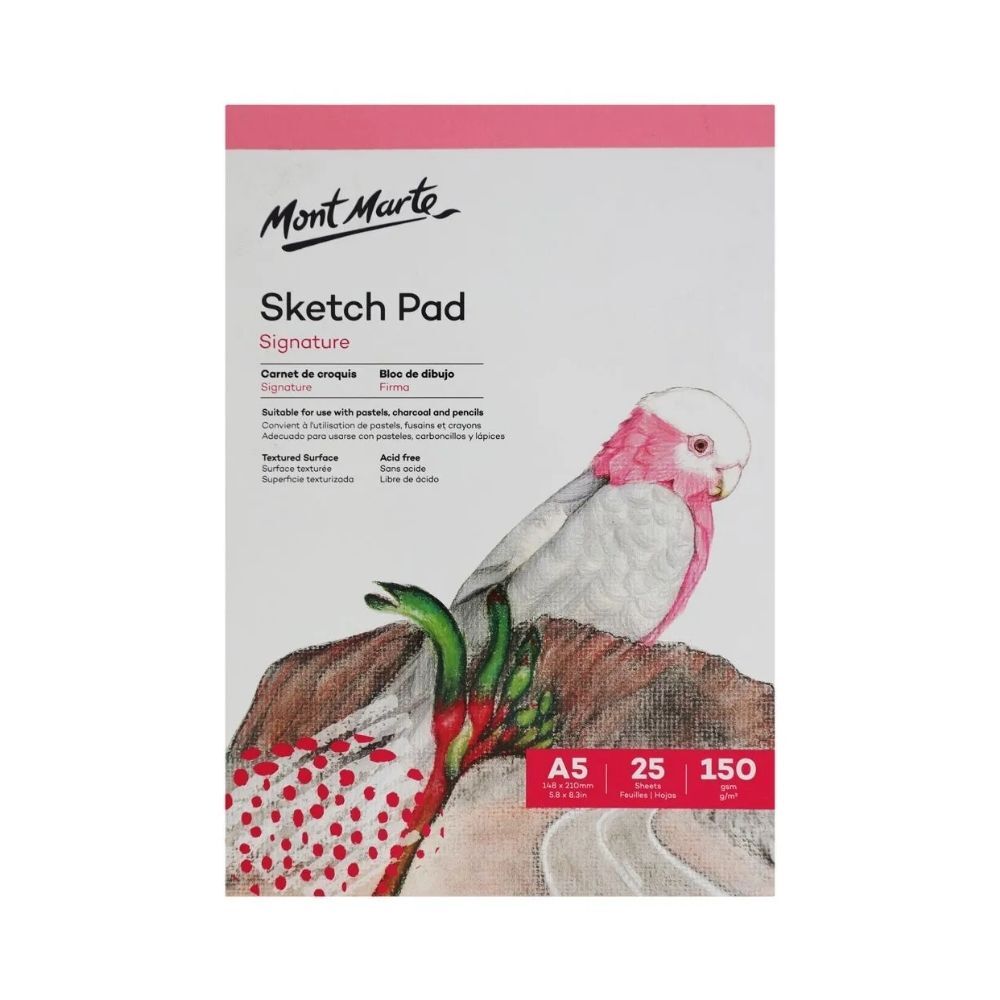 Mont Marte A5 Sketch Pad 150gsm 25 sheet