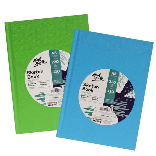 Mont Marte Sketch Book Hard Cover A5 110gsm 220pg