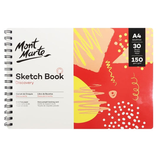 Mont Marte Discovery Sketch Book Spiral Bound A5 150gsm 30 Sheet