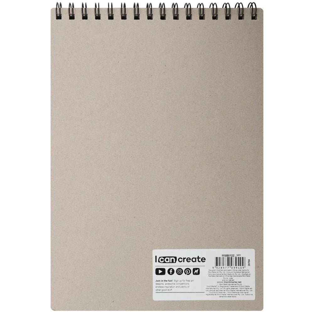 Mont Marte Discovery Watercolour Book Spiral Bound A4 190gsm