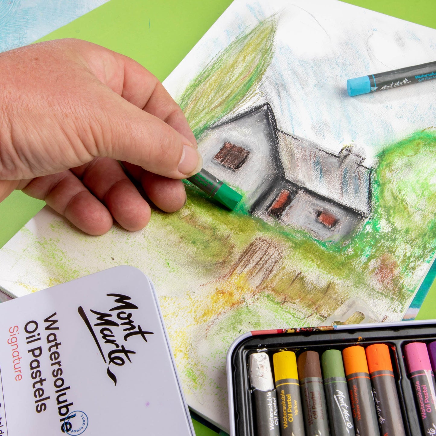 Mont Marte Premium Oil Pastel Pad 200gsm A4 20 Sheets