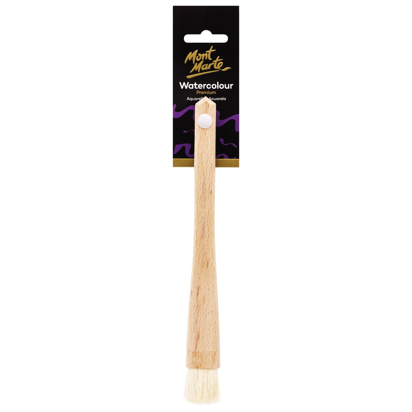 Mont Marte Goat Hair Beech Hake Brush - 23mm
