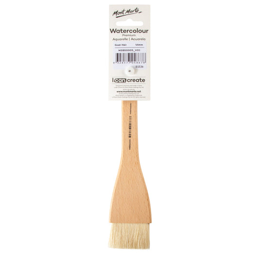 Mont Marte Goat Hair Beech Hake Brush - 46mm