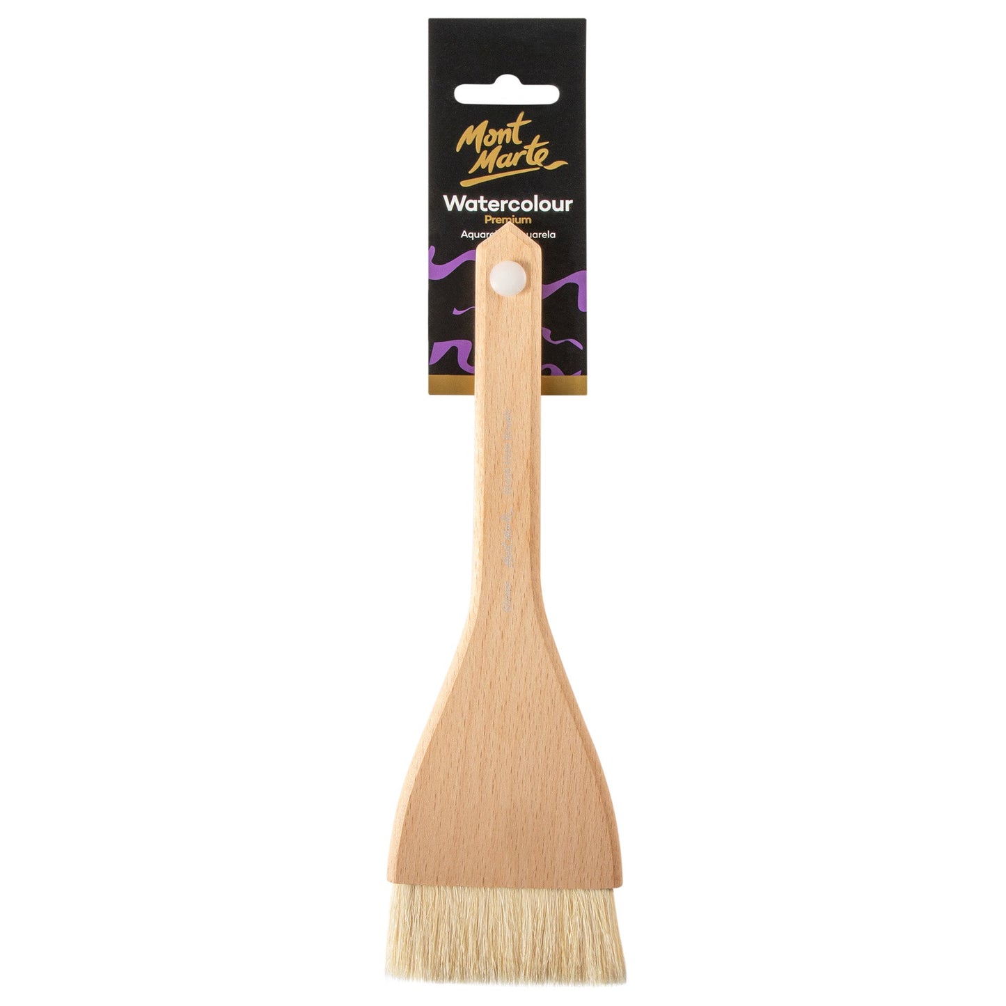 Mont Marte Goat Hair Beech Hake Brush - 65mm