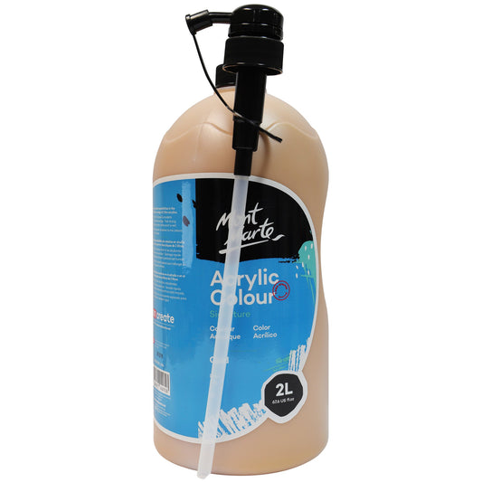 Mont Marte Signature Acrylic Paint 2 Litre Bottle - Gold