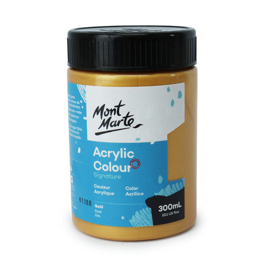 xx Mont Marte Signature Acrylic Paint 300ml Pot - Gold