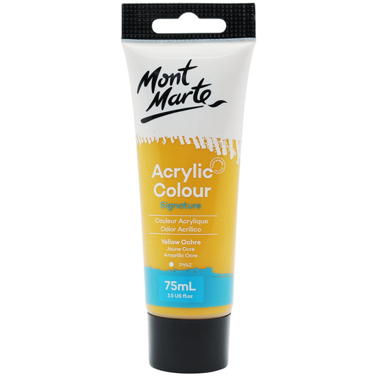 Mont Marte Signature Acrylic Paint 75ml Tube - Yellow Ochre