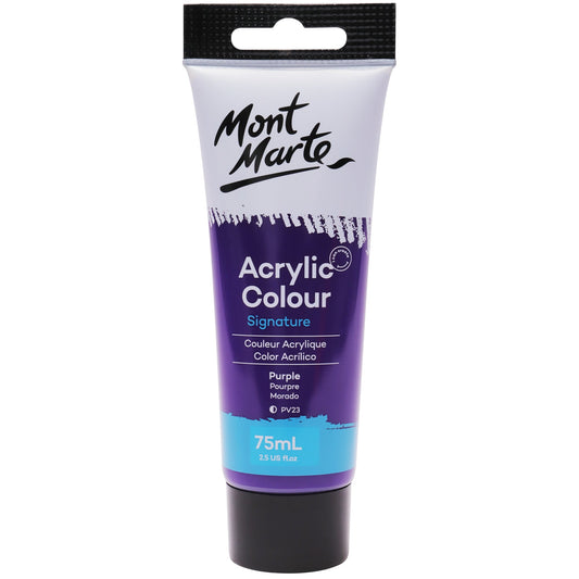 Mont Marte Signature Acrylic Paint 75ml Tube - Purple