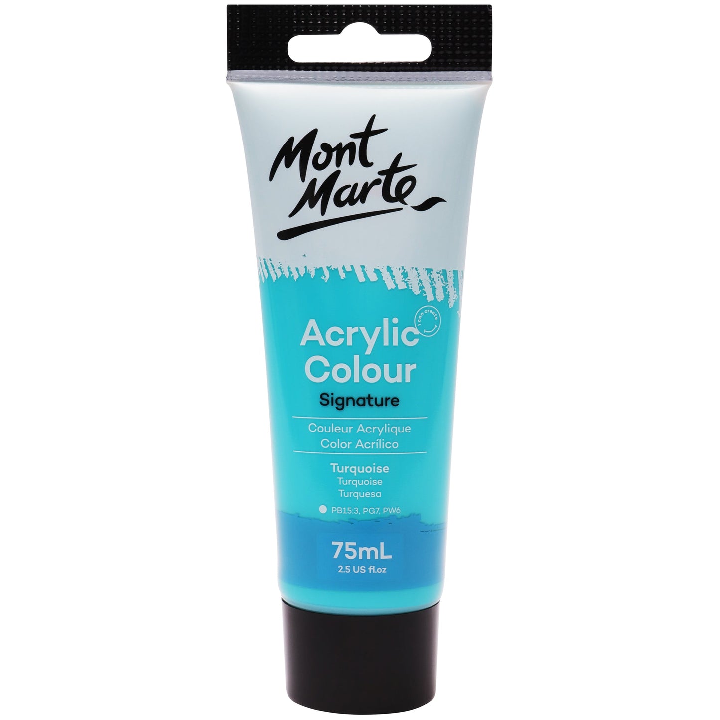Mont Marte Signature Acrylic Paint 75ml Tube - Turquoise