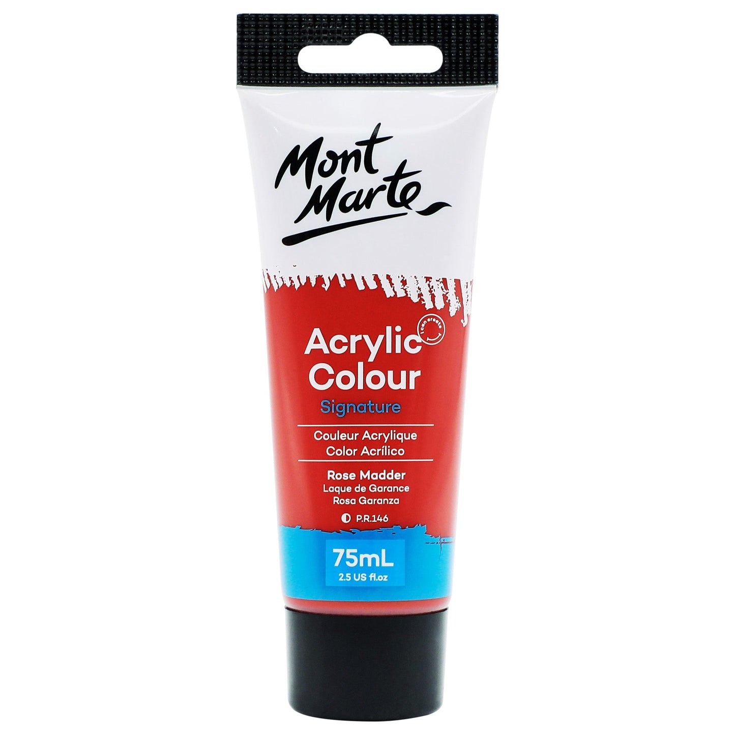 Mont Marte Signature Acrylic Paint 75ml Tube - Rose Madder