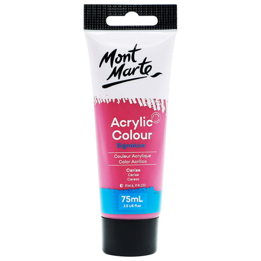 Mont Marte Signature Acrylic Paint 75ml Tube - Cerise