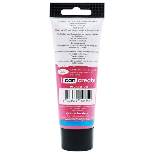 Mont Marte Signature Acrylic Paint 75ml Tube - Cerise
