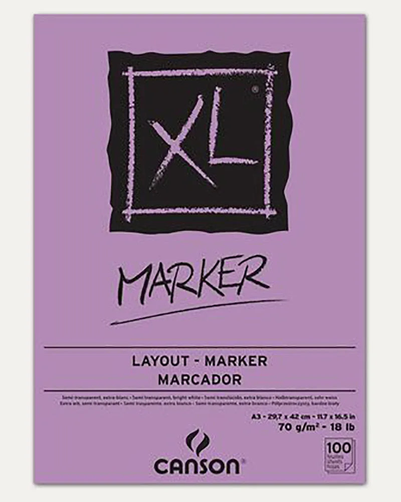 Canson XL  Marker Pad A3 70gsm 100 Sheets