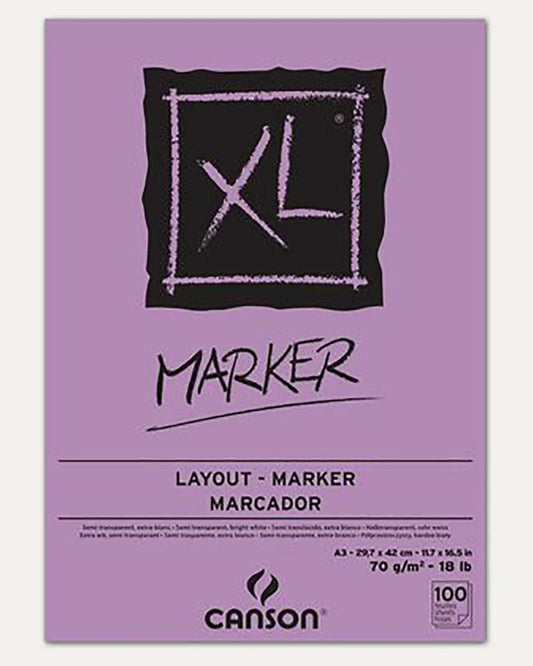 Canson XL  Marker Pad A3 70gsm 100 Sheets