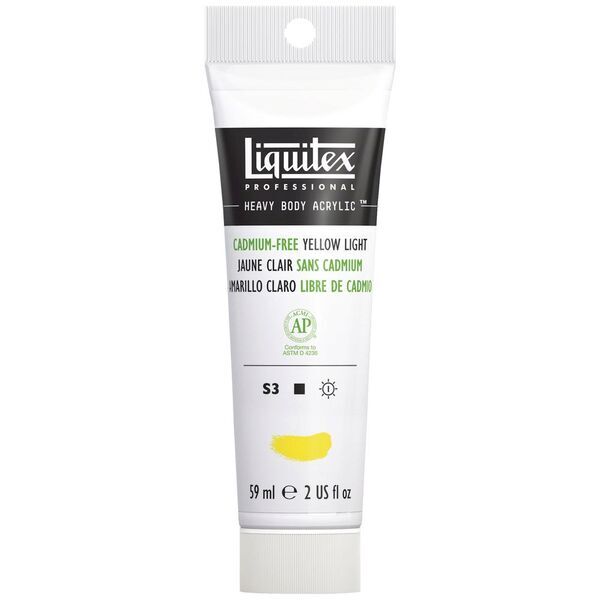 Liquitex Heavy Body Acrylic Paint 59ml S3 - Cadmium-Free Yellow Light