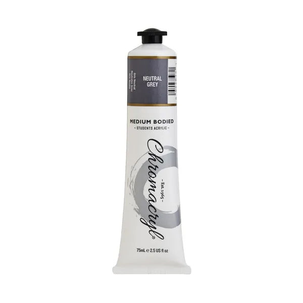 NEUTRAL GREY Chromacryl Student Acrylic 75ml