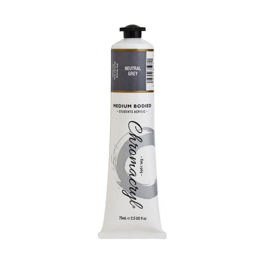 NEUTRAL GREY Chromacryl Student Acrylic 75ml