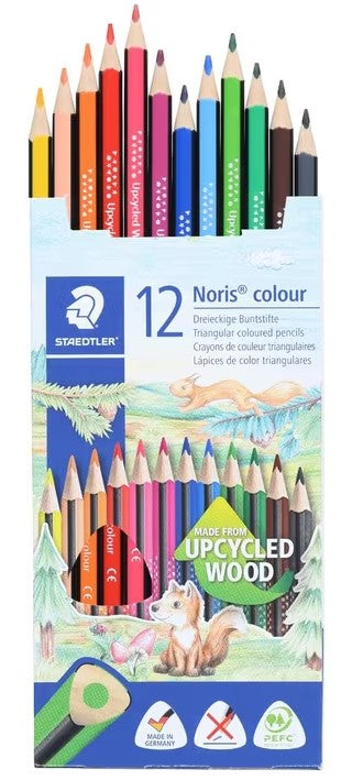 Staedtler Noris Coloured Pencils Pk12 Triangular