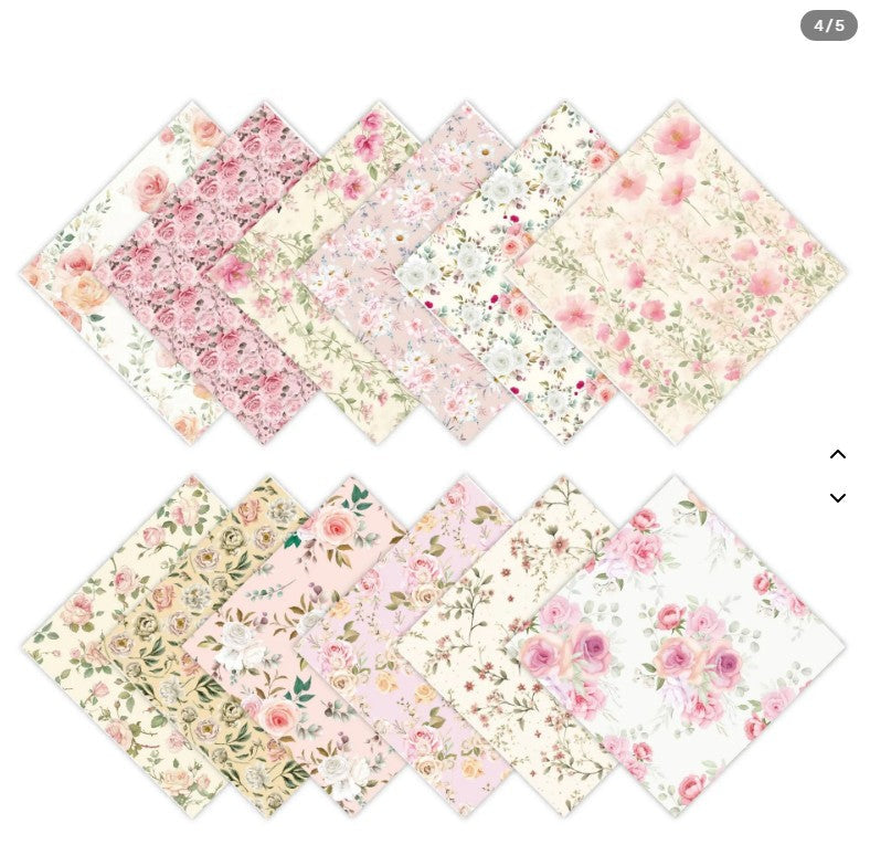 6x6" Oriental Garden Background Paper Pk12
