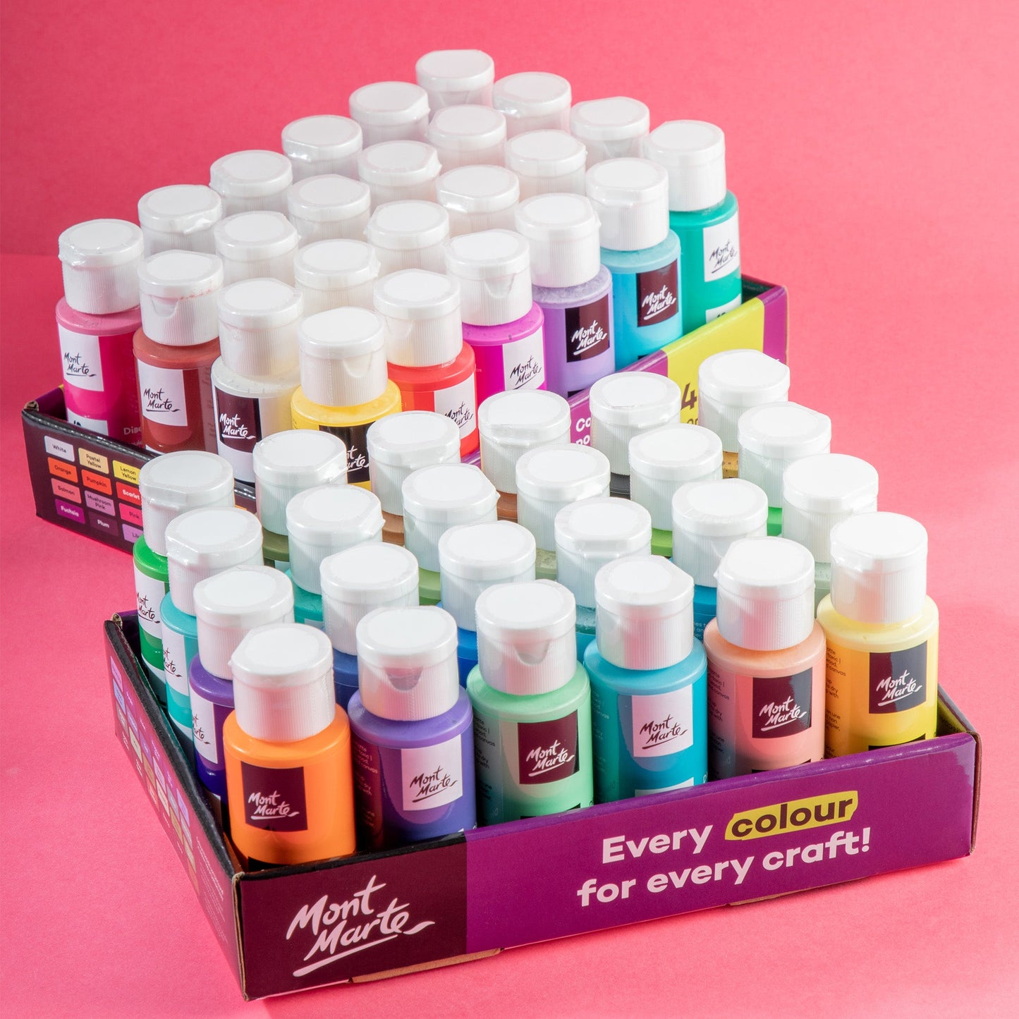 Mont Marte Discovery Crafters Acrylic Paint Set 48pc x 60ml