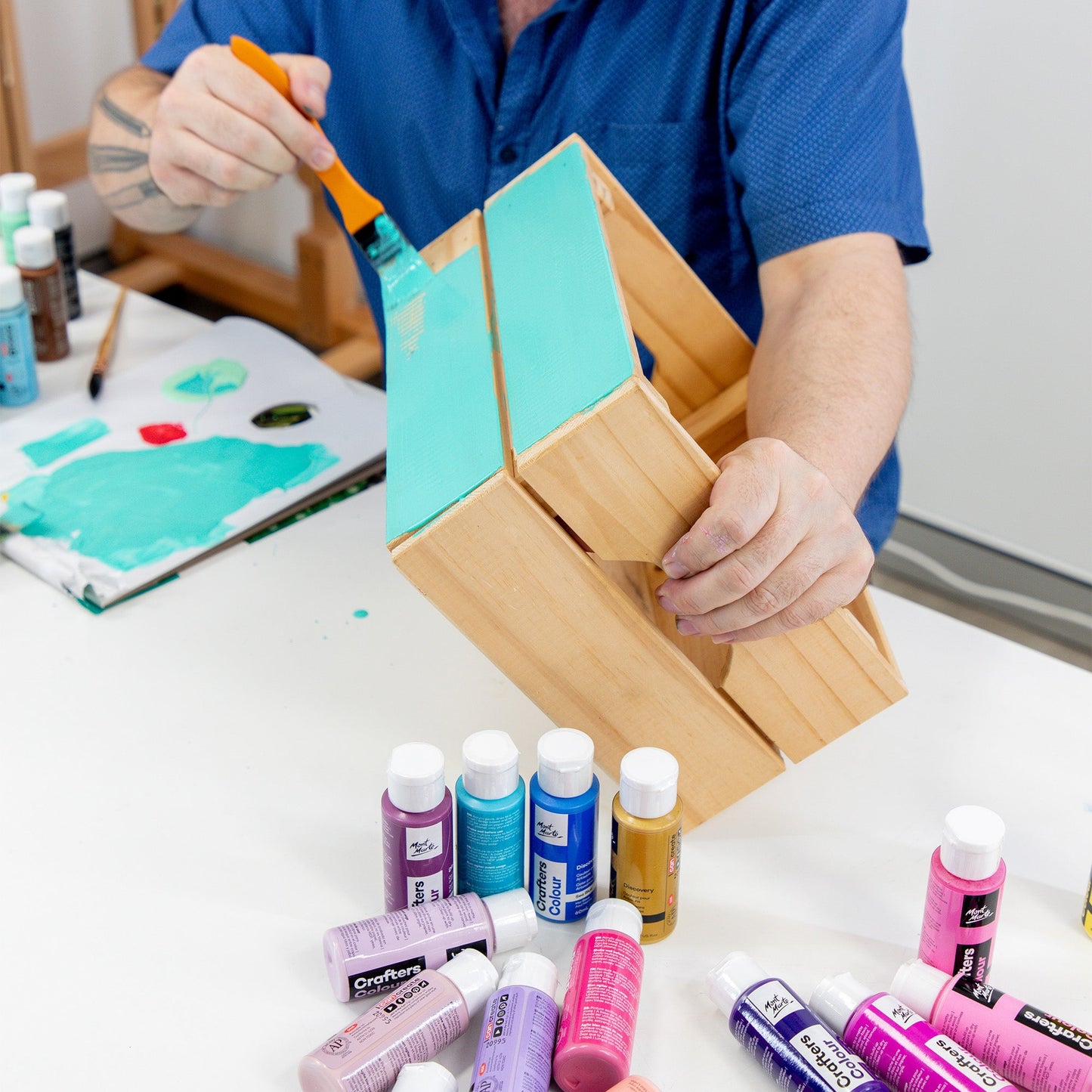 Mont Marte Discovery Crafters Acrylic Paint Set 48pc x 60ml
