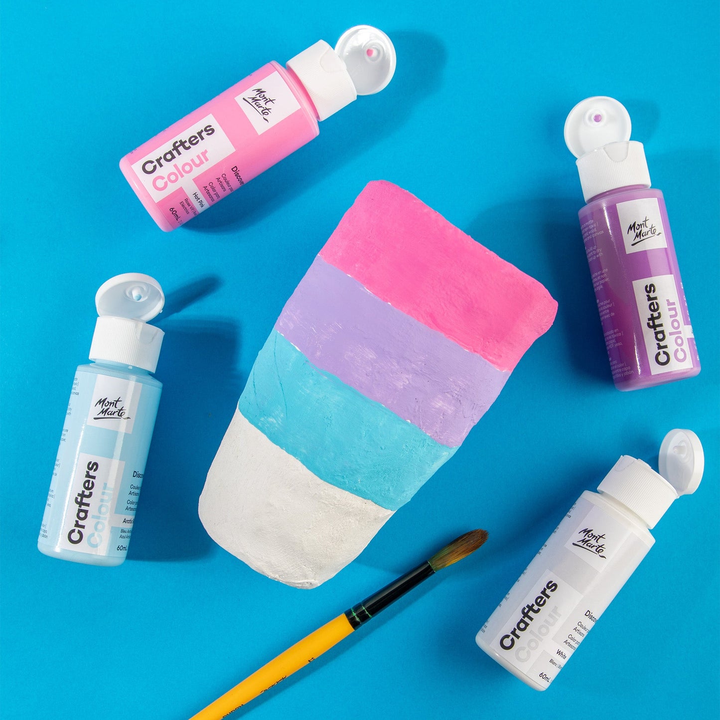 Mont Marte Discovery Crafters Colour Acrylic Paint Set 21pc x 60ml