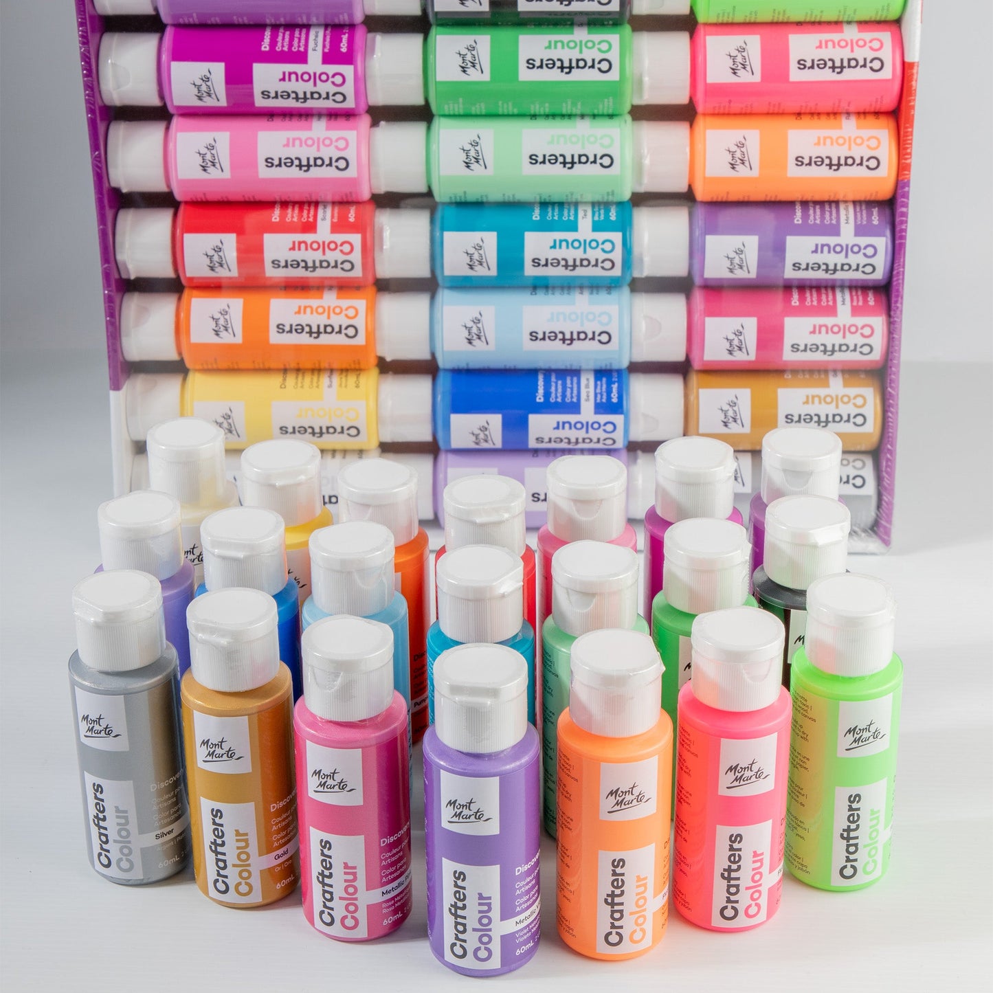 Mont Marte Discovery Crafters Colour Acrylic Paint Set 21pc x 60ml