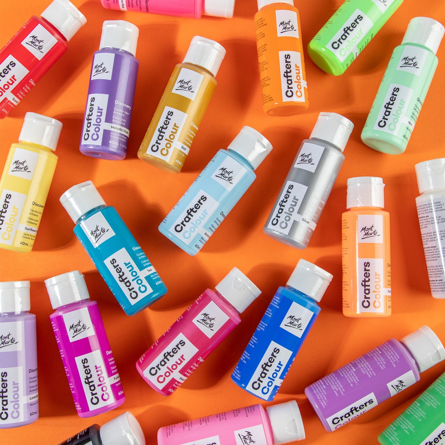 Mont Marte Discovery Crafters Colour Acrylic Paint Set 21pc x 60ml