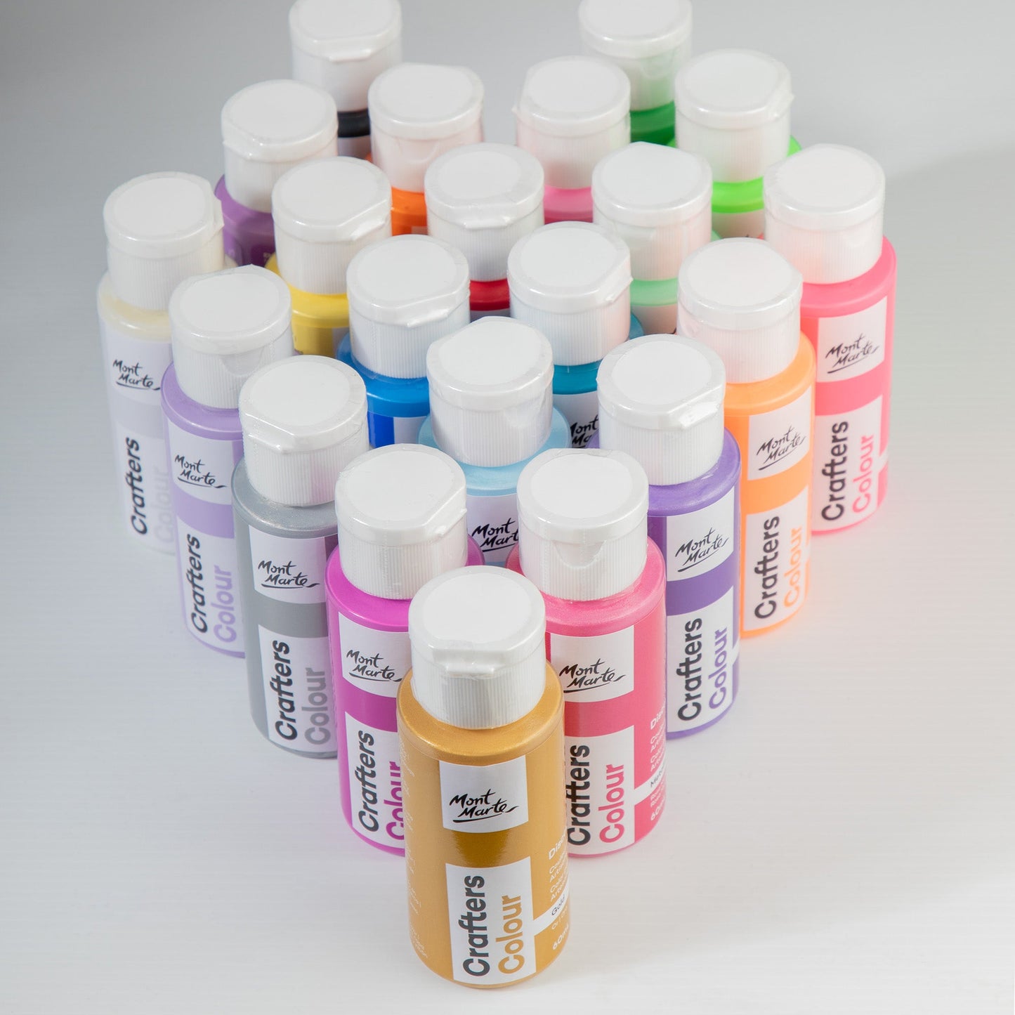 Mont Marte Discovery Crafters Colour Acrylic Paint Set 21pc x 60ml