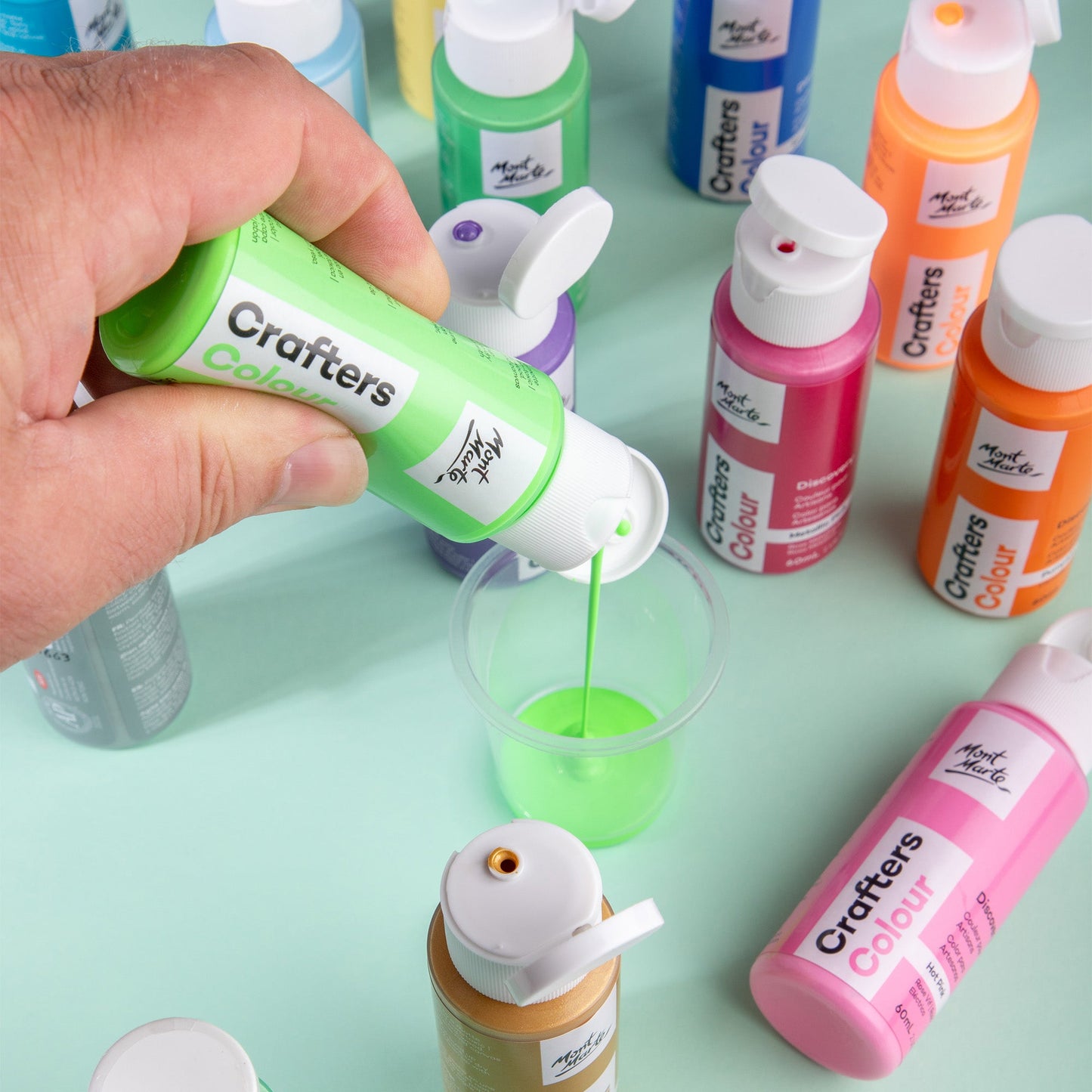 Mont Marte Discovery Crafters Colour Acrylic Paint Set 21pc x 60ml