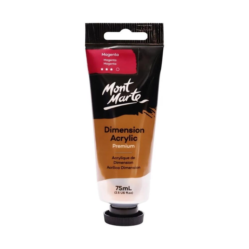 Mont Marte Dimension Acrylic Paint 75ml Tube - Magenta