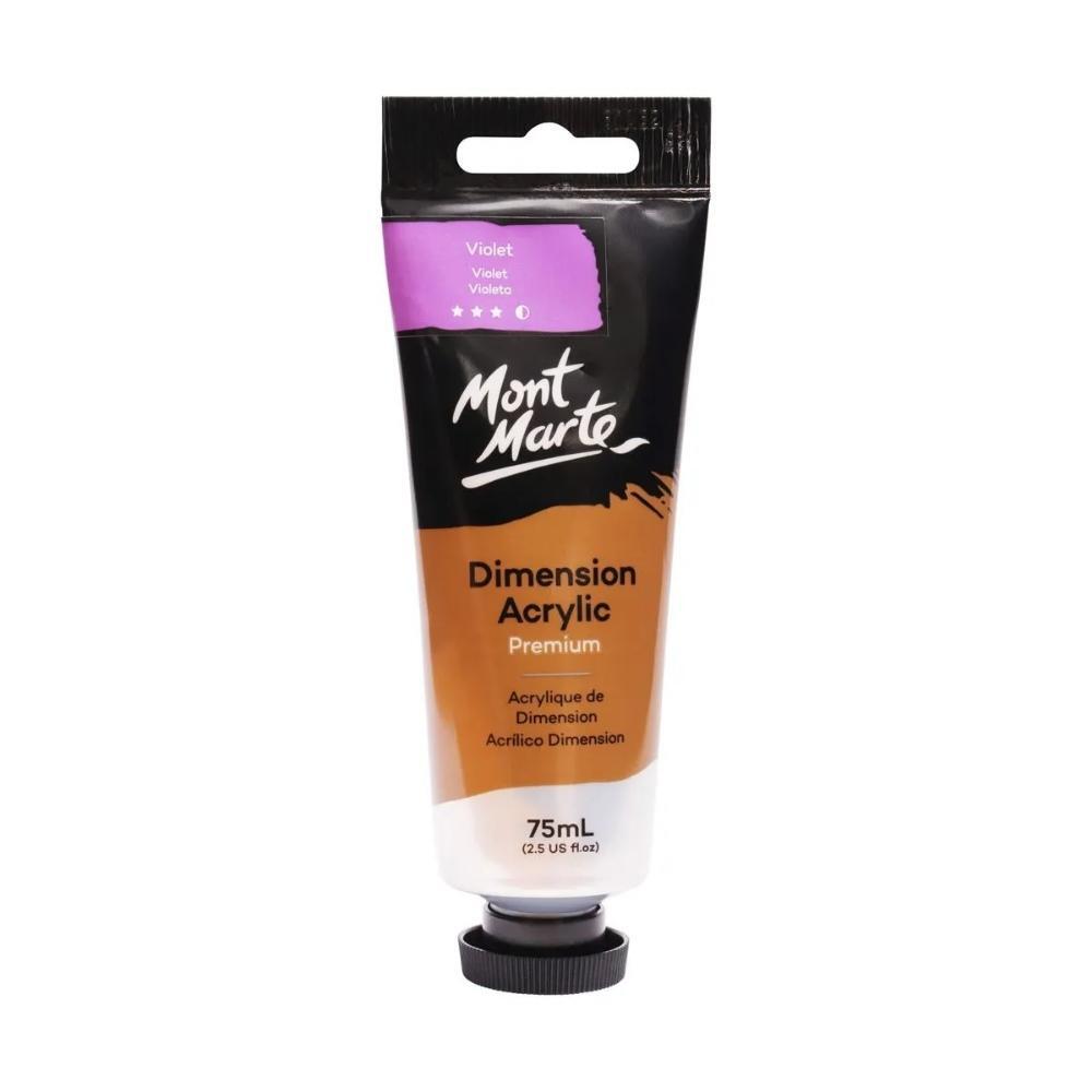 xx Mont Marte Dimension Acrylic Paint 75ml Tube - Violet