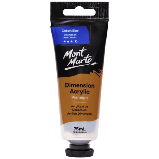 xx Mont Marte Dimension Acrylic Paint 75ml Tube - Cobalt Blue